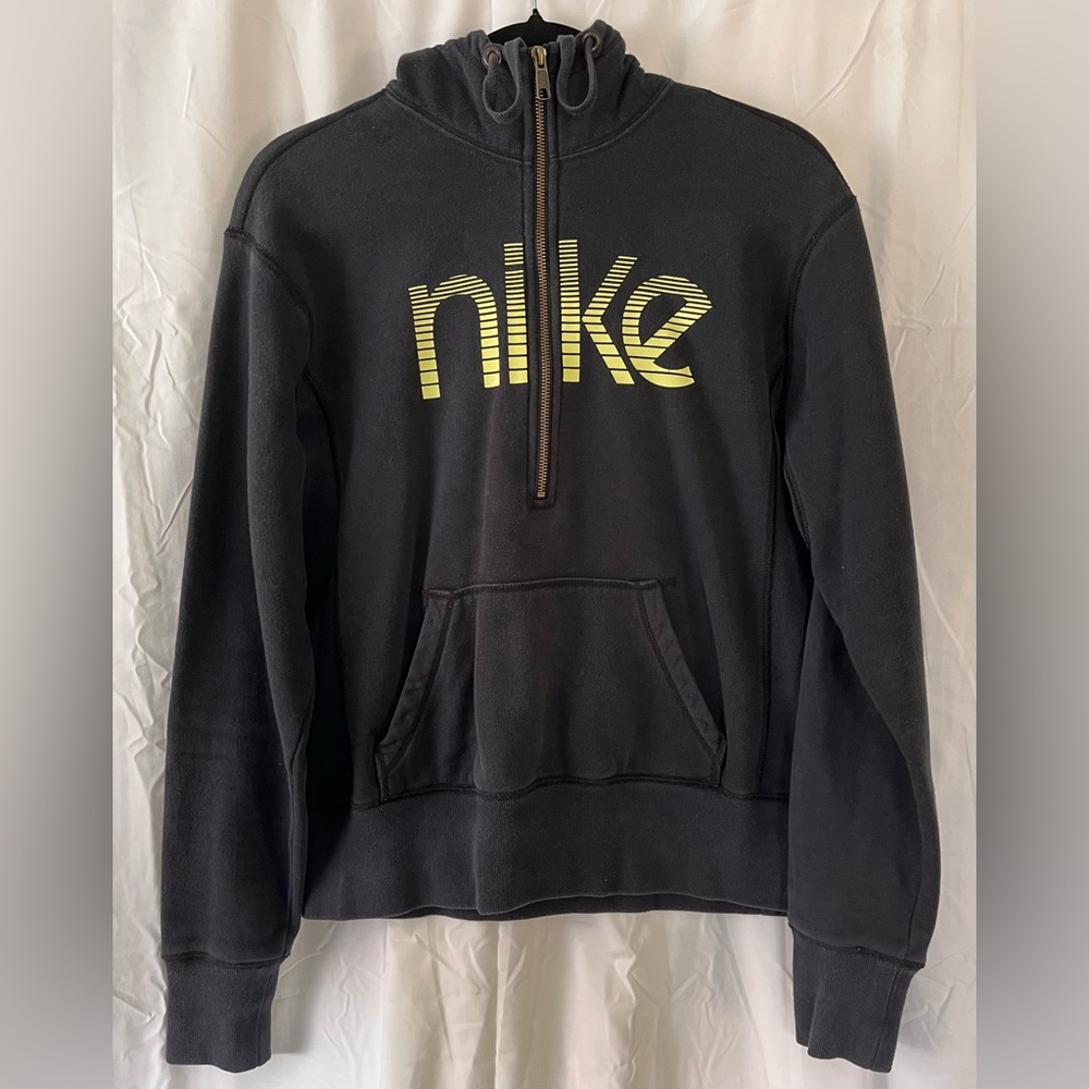 Nike Quarter-Zip Hooded Sweatshirt Size L